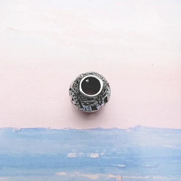 925 Sterling Silver Mayan Calendar Beads Karma Jewelry For Women & Men