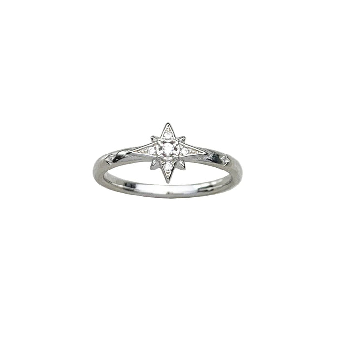 925 Sterling Silver Europe Style Star Ring Fine Jewelry For Women
