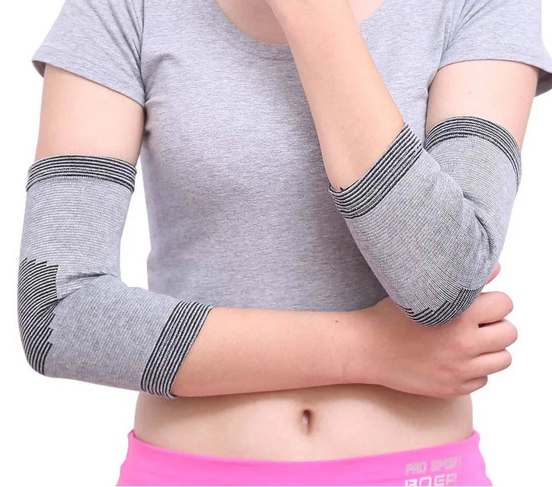 Pair of Knee Support Brace For Arthritis & Injuries Elasticated Bandage Sleeve