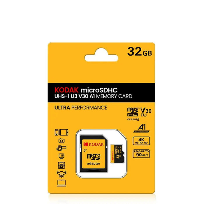 Kodak High Speed 256gb Micro Sd Card Class 10 4k Tf Mecard C10