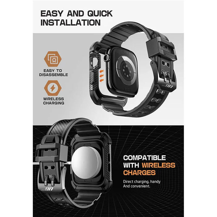 For Apple Watch 10 42Mm Ub Pro Heavy-Duty Scratch Resistant Rugged Case With Adjustable Strap Watch Band
