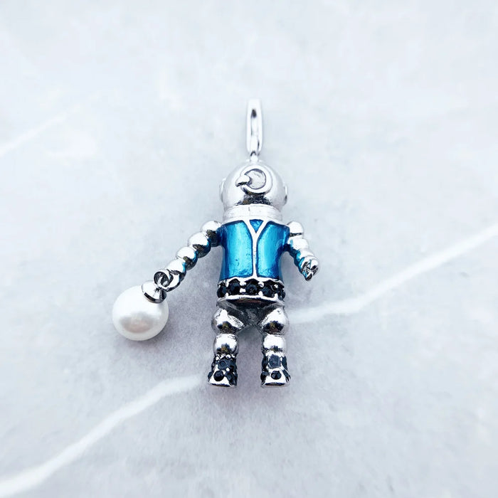 925 Sterling Silver Aquanaut Diver Pendant Fashion Jewelry Gift For Men & Women