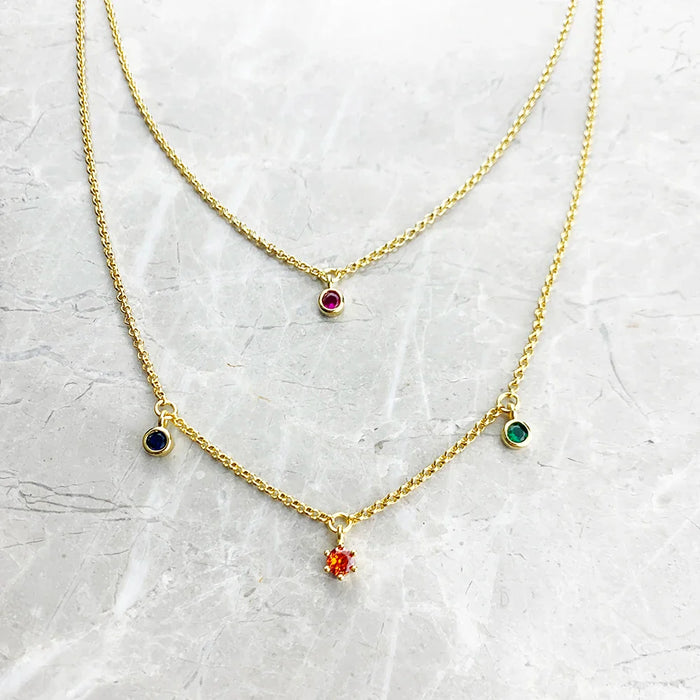 925 Sterling Silver Minimalist Double Chain Necklace Boho For Women