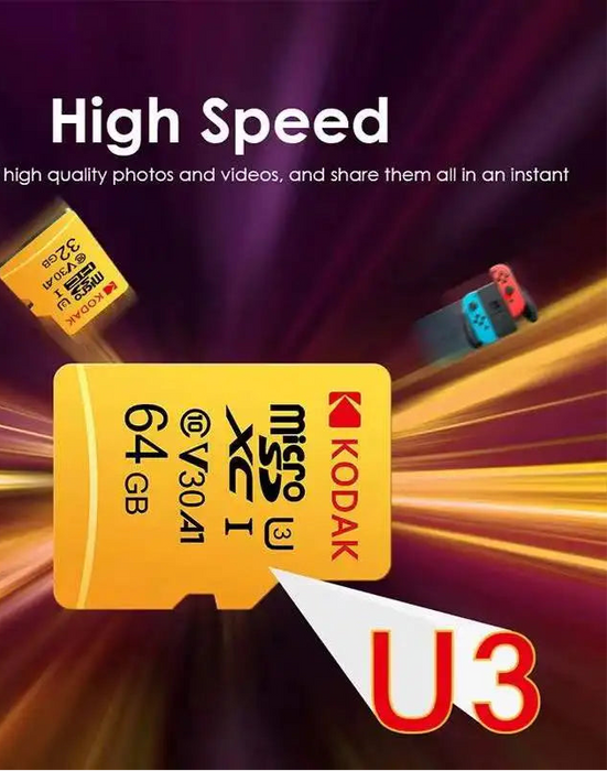 Kodak High Speed 256gb Micro Sd Card Class10 For Phone / Camera