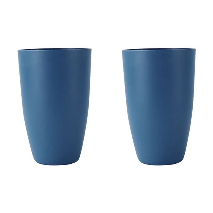 2 / 4 / 6 Piece Reusable Dark Blue Plastic Cups Ideal For Home Kitchen Picnic Camping And More