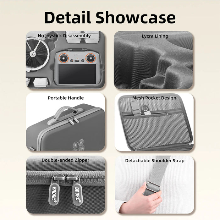 For Dji Flip Storage Bag Portable Carrying Case Shockproof Travel Storage Bag Hard Shell Waterproof Protective Case For Dji Flip