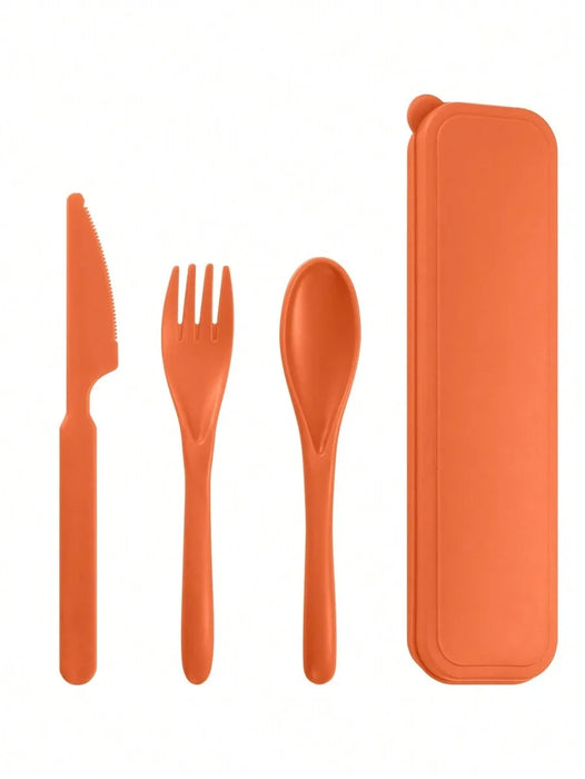 Reusable Cutlery Set For School Outdoor Camping Office 1 Piece Plastic Knife Fork & Spoon
