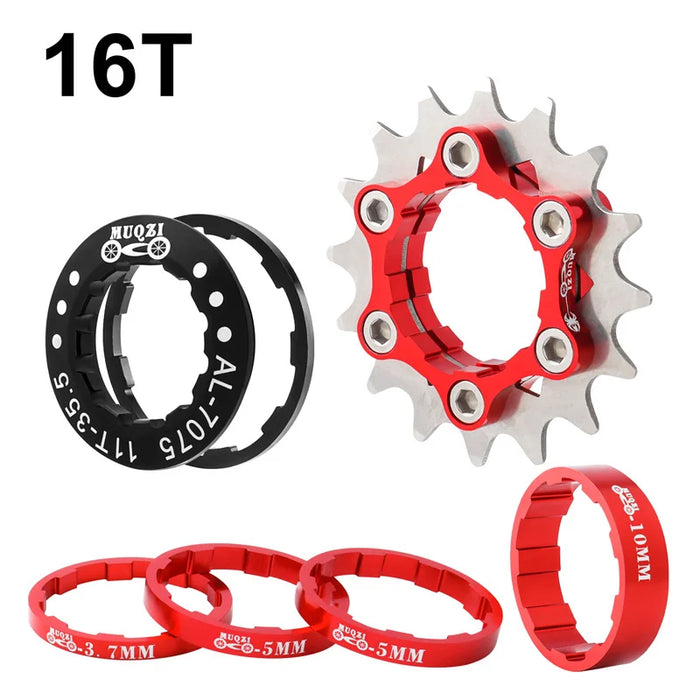 Single Speed Cassette Cog Conversion Kit 12 22T