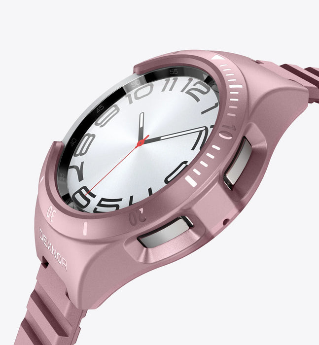 For Samsung Galaxy Watch 6 Classic 47Mm Adjustable Watch Band Rugged Grade Shockproof Uni-Body Design Case