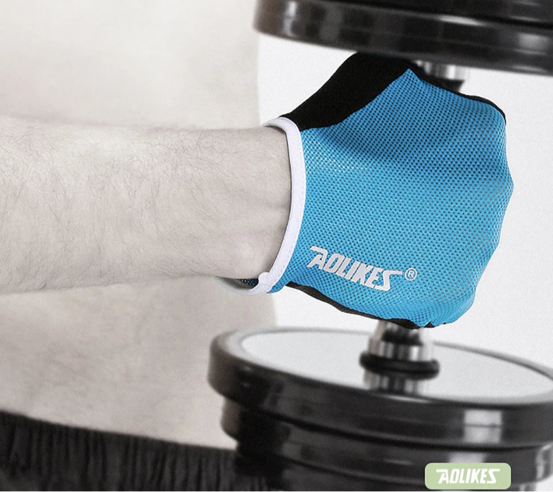 Breathable Fingerless Workout Gloves For Powerlifting Men And Women Training