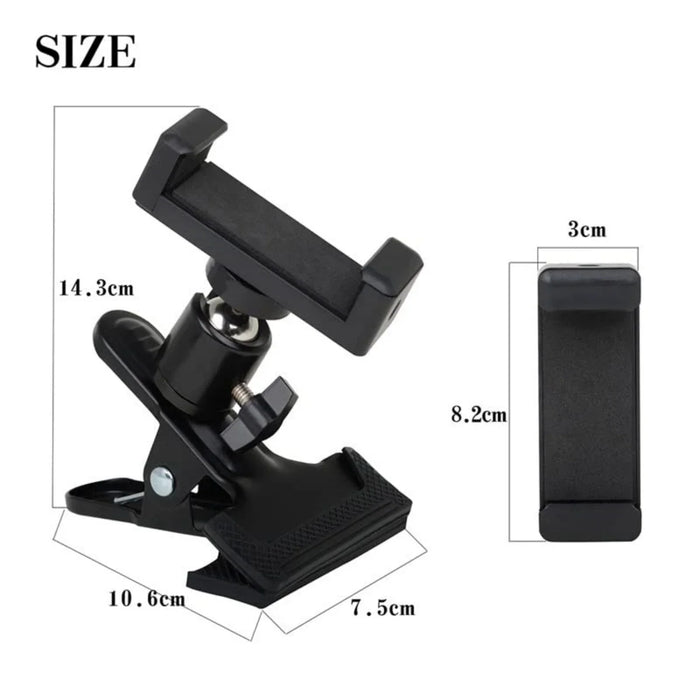 Universal Guitar Head Clip Phone Holder For Live Broadcast And Action Cameras