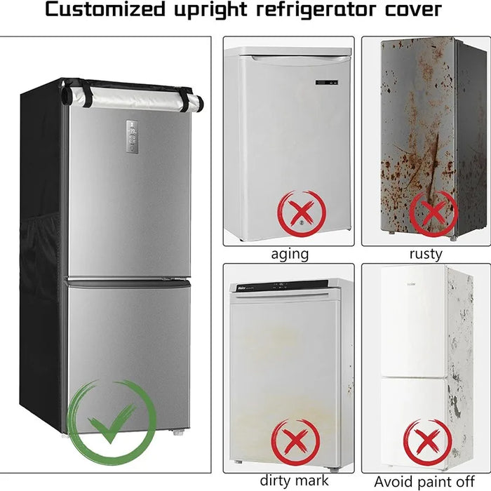 Vertical Refrigerator Cover Dust & Waterproof 58.5 X 58.5 X 142Cm