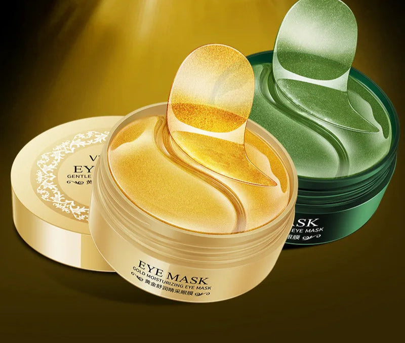 60 Piece Gold Crystal Collagen Eye Mask For Dark Circles & Bags