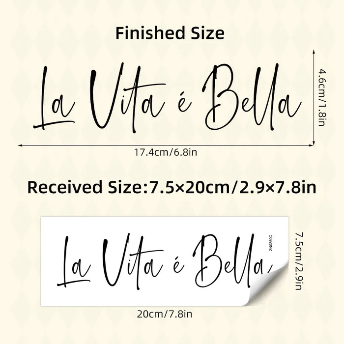 1Pc Warm & Inspirational Mirror Stickers For Bathroom & Bedroom Decor