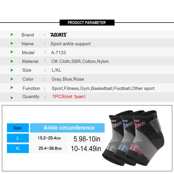 High Elastic Ankle Support Brace For Sports