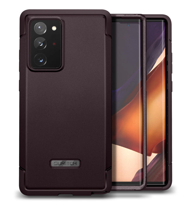 For Samsung Galaxy Note 20 Ultra 6.9 Inch Full-Body Protective Rugged Heavy Duty Shockproof Case 2 Front Frames Protector