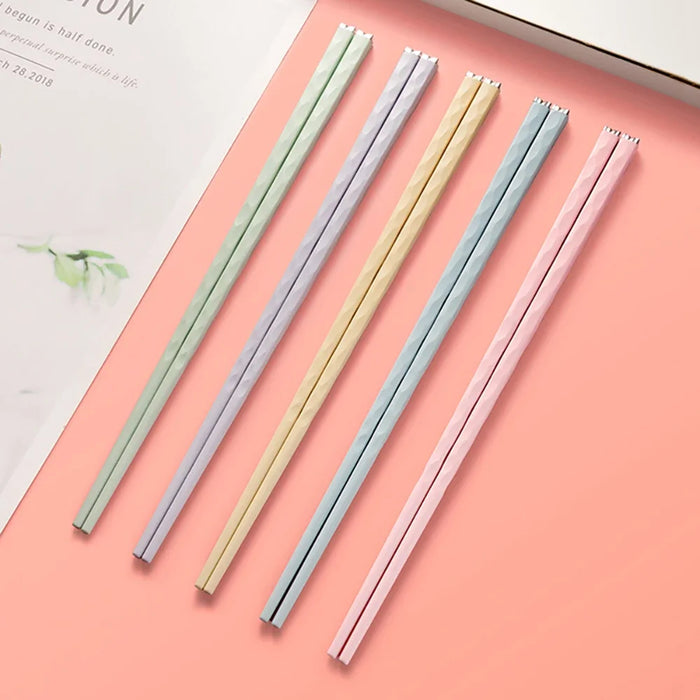 5 Pairs Reusable Chopsticks Set For Sushi And Korean Cuisine