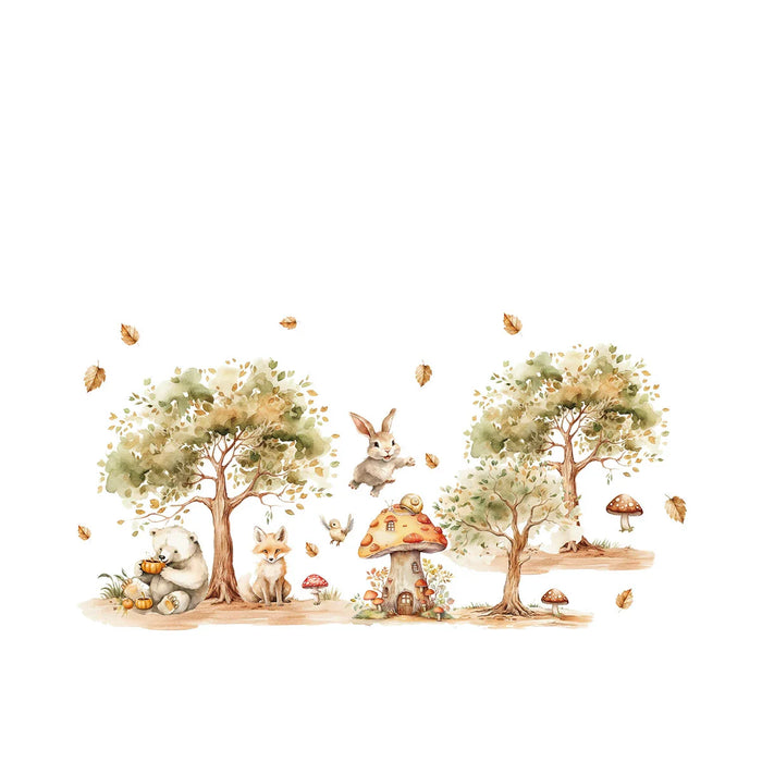 2 Rural Animal Wall Stickers For Kids Room Decor