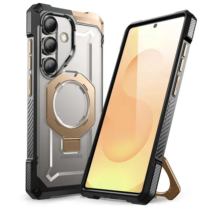 For Samsung Galaxy S25 6.2 Inch Ub Grip Heavy Duty Shockproof Magnetic Phone Case Compatible With Magsafe & Stand