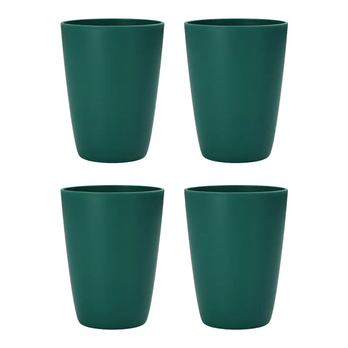 2 / 4 / 6 Piece Reusable Dark Green Plastic Cups