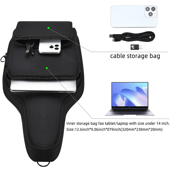 Carrying Case For Pdp Riffmaster Wireless Guitar Controller Shoulder Bag Backpack Shockproof Guitar Bag Anti-Scratch Guitar Case