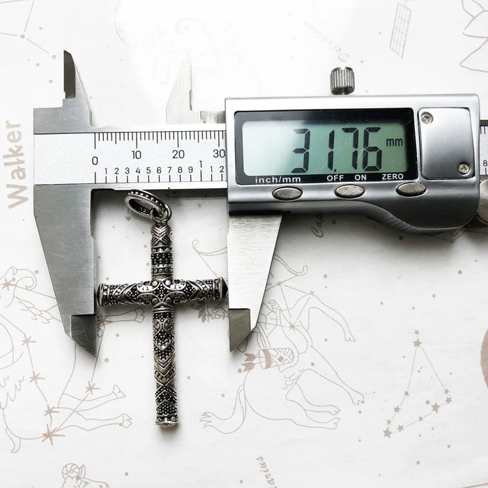 925 Sterling Silver Maori Cross Pendant Ethno Jewelry For Women & Men