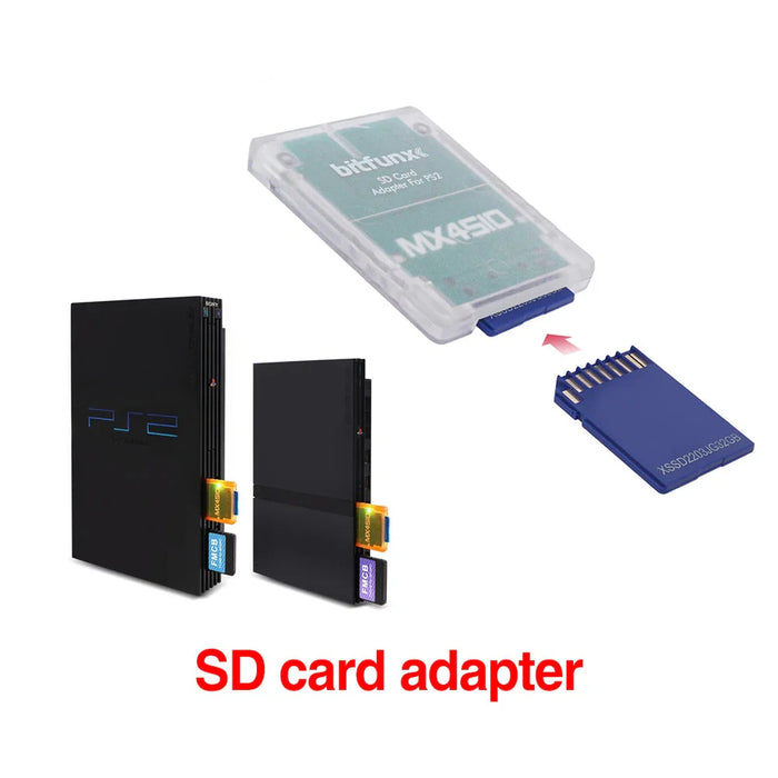 For Ps2 Playstation2 Mx4Sio Sio2Sd Sd / Tf Card Adapter Game Reader