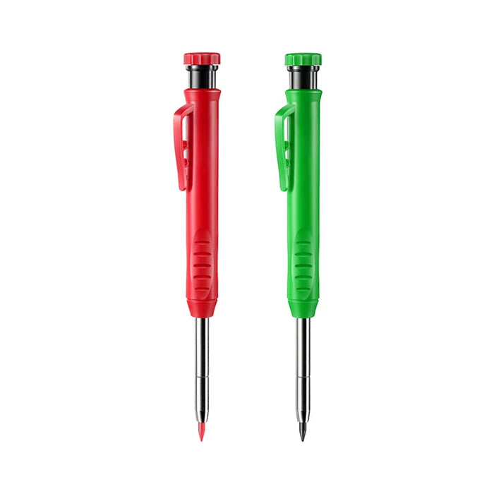 Precision Carpenter Pencil Set With Sharpener & Refills Ideal For Woodworking & Architecture