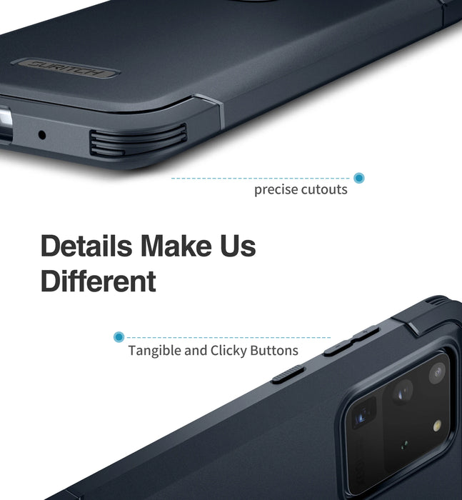 For Samsung Galaxy S20 Ultra Full-Body Heavy Duty Rugged Shockproof Protective Case With Built-In Screen Protector