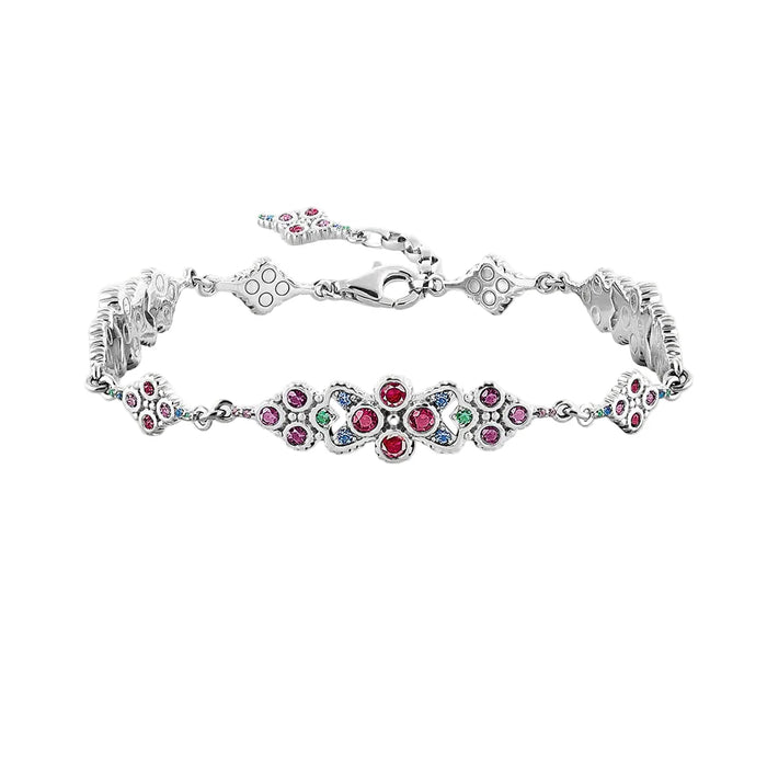 925 Sterling Silver Royal Victorian Bracelet Chain With Ornate Design For Women