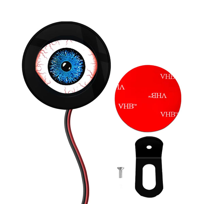 3D Devil Eye Led Motorcycle Light Kit Oled Screen Dc5-36V