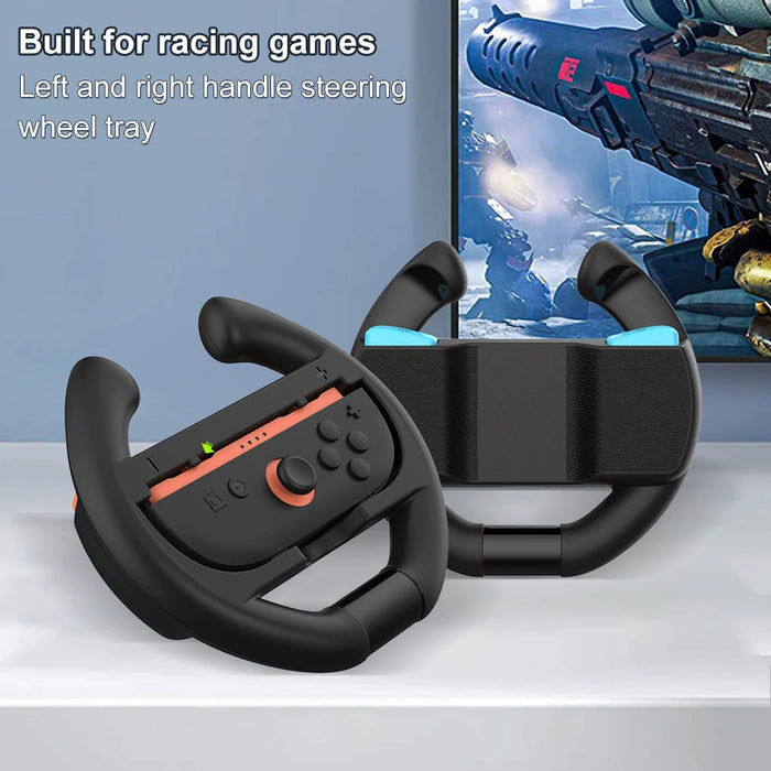 For Switch 2 Gaming Racing Steering Wheel Controller Gamepad Game Grip Handle For Switch 2 Steering Wheel Controller Handle