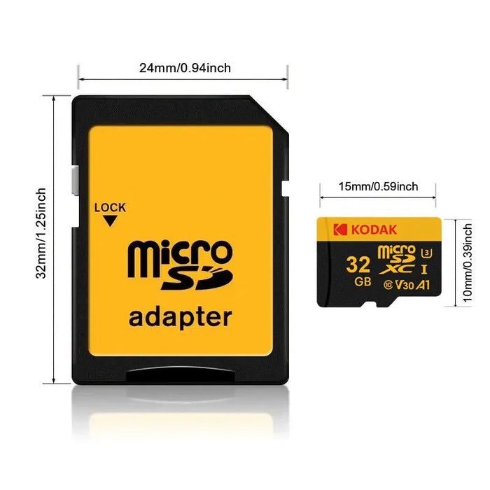 Kodak 512gb Micro Sd Card Class10 U3 90mb/s 4k Hd 32gb To 128gb USB Reader Compatible
