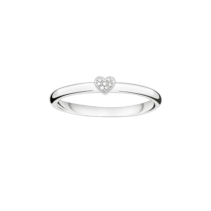 925 Sterling Silver Romantic Gift Heart Ring Fine Jewelry For Women
