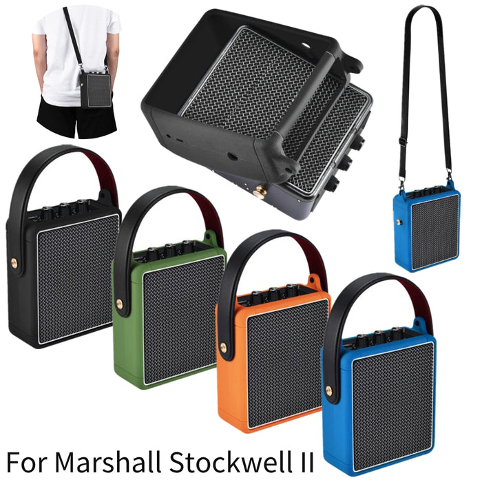 Speaker Silicone Case Anti-Fall Speaker Case Wireless Speaker Carrying Case For Marshall Stockwell Ii Speaker Protective Shell