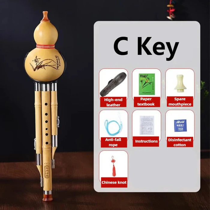 Handmade Bamboo Hulusi Flute For Adults & Children