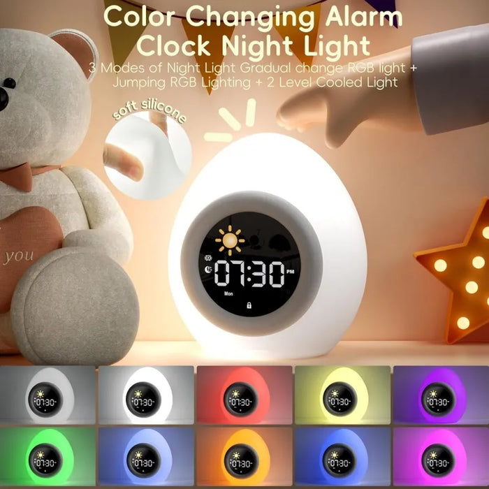 Kids' Sleep Training Clock With White Noise & Night Light