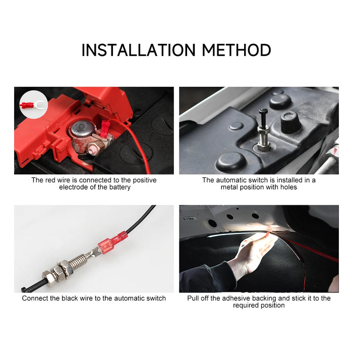 Waterproof 2-In-1 Car Led Under Hood Work Light Kit Fits Any Vehicle 12V