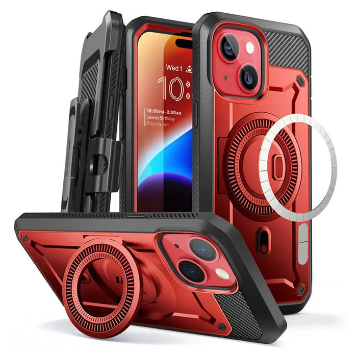For Iphone 15 / Iphone 14 / Iphone 13 6.1“ 2023 Ub Pro Mag Full Body Rugged Case With Built-In Screen Protector