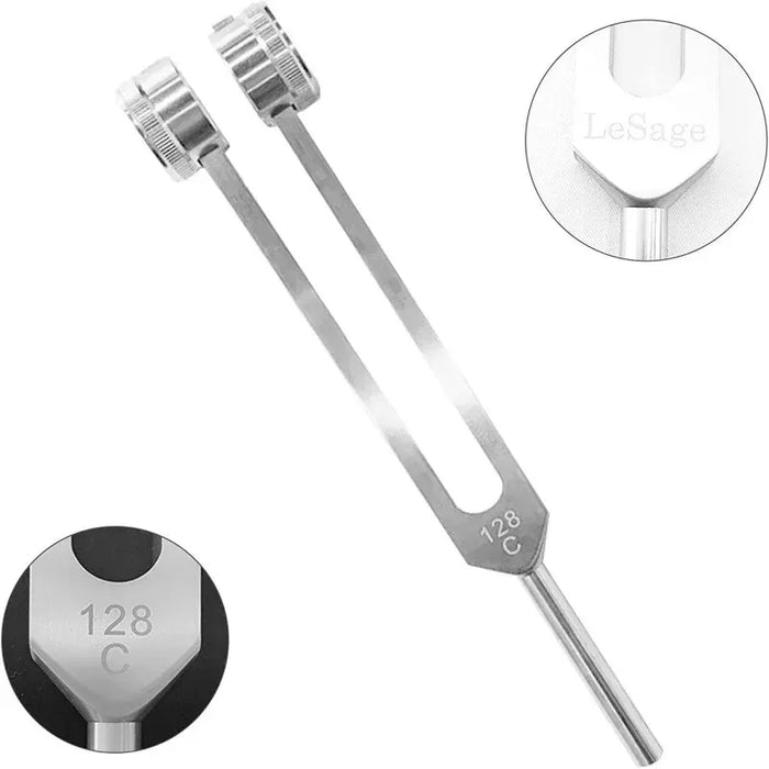 128 Hz Weighted Tuning Fork Set For Healing And Stress Relief