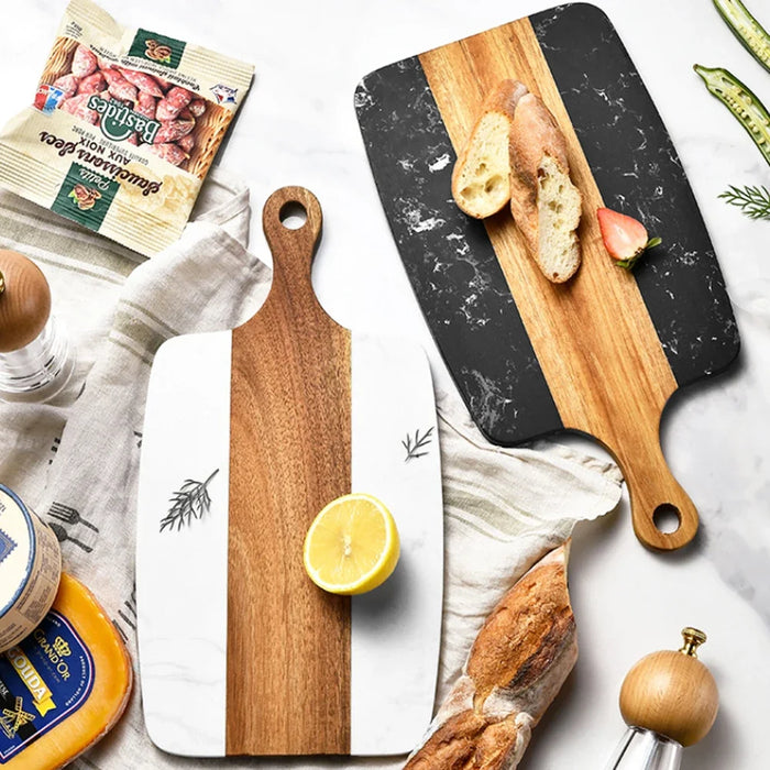 Wooden Marble Cutting Board For Outdoor Kitchen