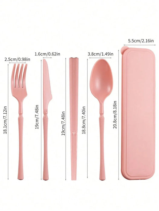 Reusable Plastic Tableware Set For Picnics Camping And Students