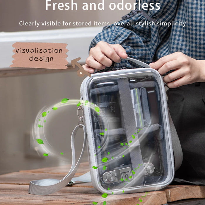 Dslr Camera Bag For Pocket 3 / Gopro / Insta360 Camera Multi-Functional Camera Shoulder Bag Transparent Digital Carry Bag Case