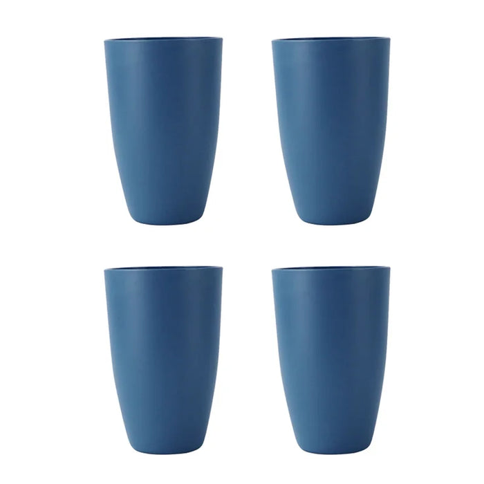 2 / 4 / 6 Piece Reusable Dark Blue Plastic Cups Ideal For Home Kitchen Picnic Camping And More