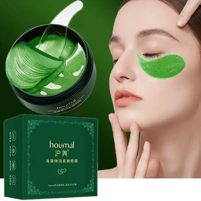 60 Piece Seaweed 24K Golden Collagen Eye Mask Anti Dark Circles Moisturizing Anti Aging