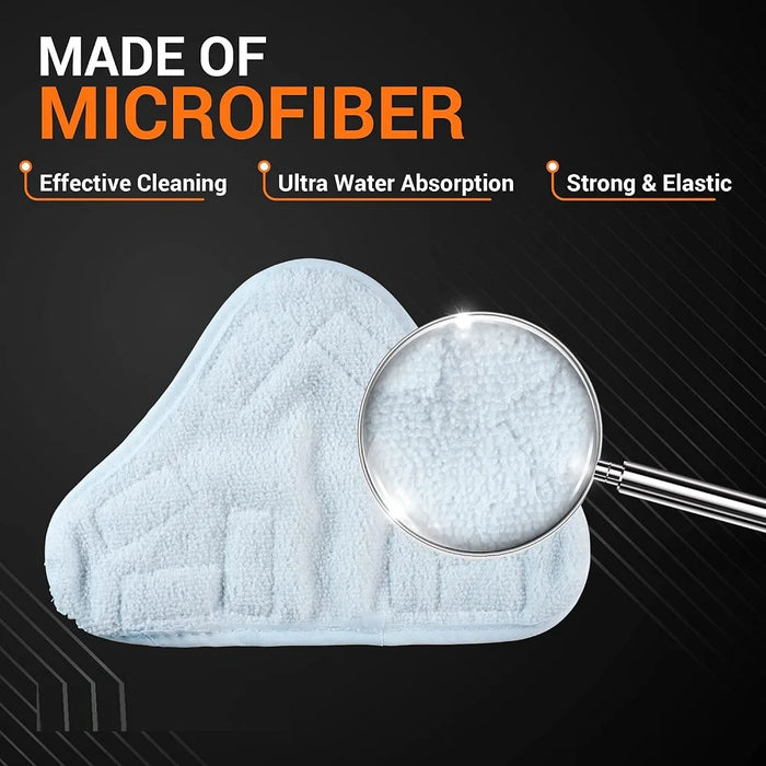 8 Pack Replacement Pads Compatible With H2O H20 Steam Mop X5 - Microfibre Steam Mop Pads Floor