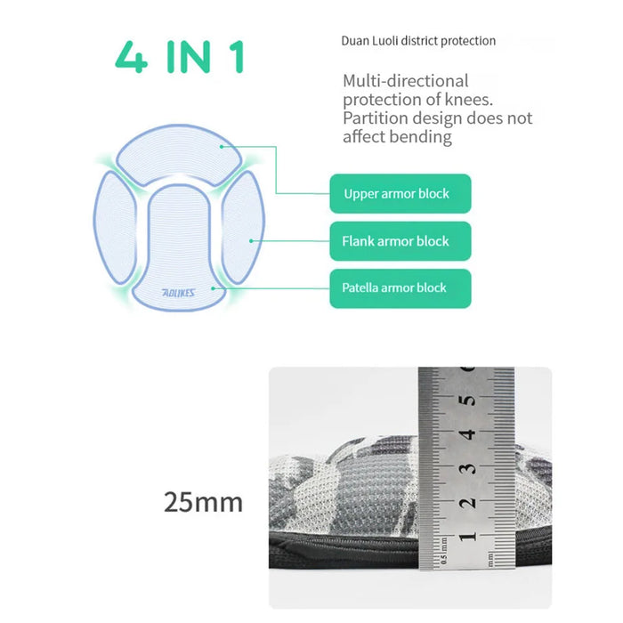 Pair of Thick Sponge Knee Pads Non Slip Basketball & Volleyball Support