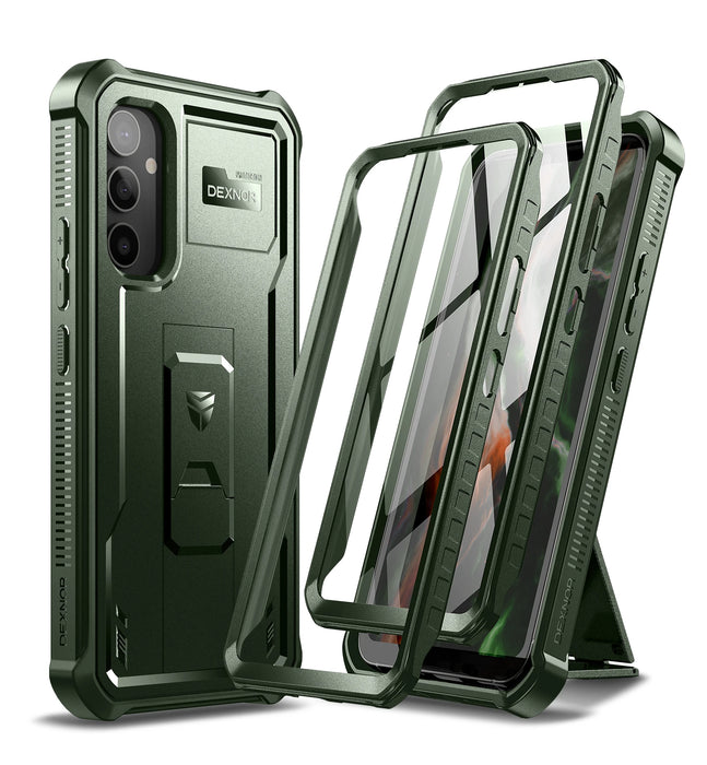 For Samsung Galaxy A54 5G 2023 Full-Body Rugged Holster & Kickstand Shockproof Case With Built-In Screen Protector