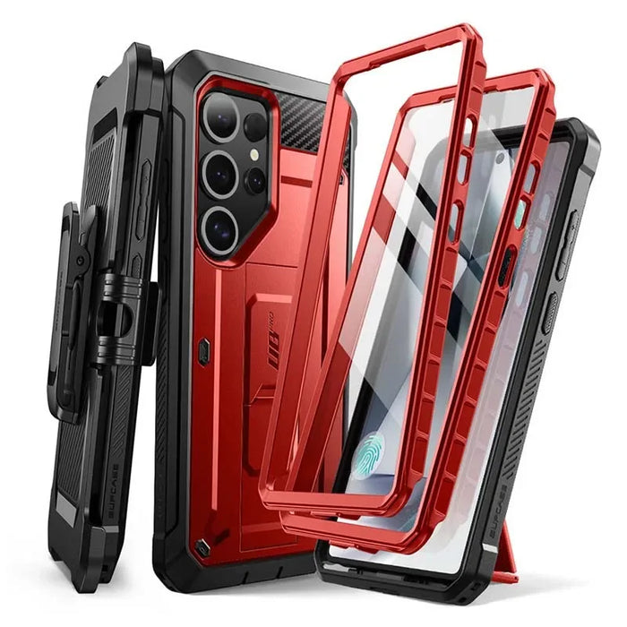 For Samsung Galaxy S25 Ultra Case Full Body Rugged Phone Cover With Built-In Screen Protector