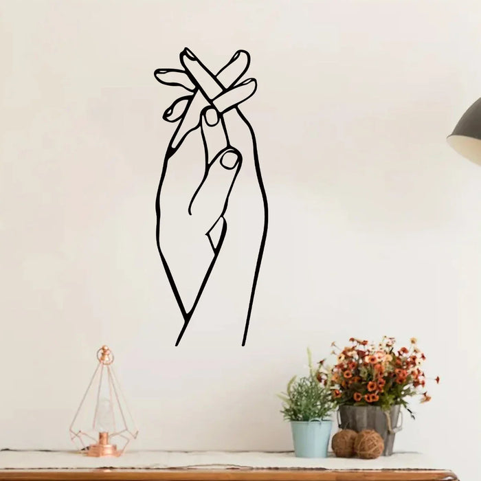 1Pc Hand Clench Wall Stickers For Couple Bedroom Decor